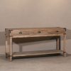 Rustic Old Oak Console Table With Iron Accents Iron Accents UK