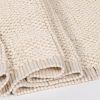 Milo Ivory Chunky Textured Pebble Weave Wool Border Rug 170x120cm Rug 170x120cm UK