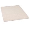 Milo Ivory Chunky Textured Pebble Weave Wool Border Rug 170x120cm Rug 170x120cm UK