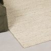 Ecru Jute Weaved Durable Braid Rug 170x120cm Rug 170x120cm UK