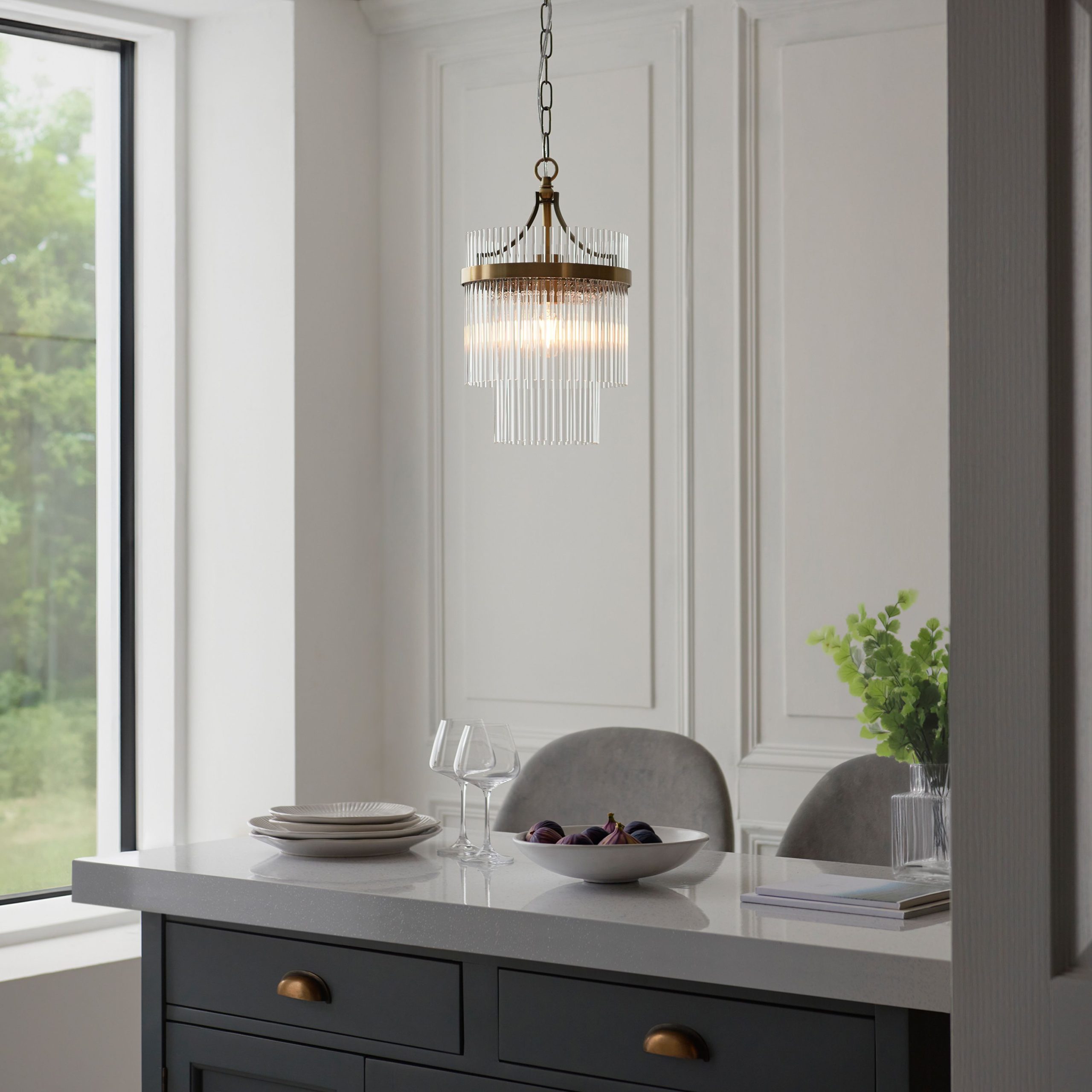 Paloma Antique Brass Single Pendant Single Pendant UK