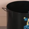 Heritage Crest Heavy Duty Iron Log Bin In Midnight Black Midnight Black UK