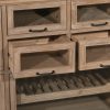 Reclaimed Pine Large Glazed Display Cabinet Display Cabinet UK
