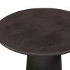 Nomi Concrete Charcoal Pitted Outdoor Side Table Side Table UK