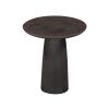 Nomi Concrete Charcoal Pitted Outdoor Side Table Side Table UK