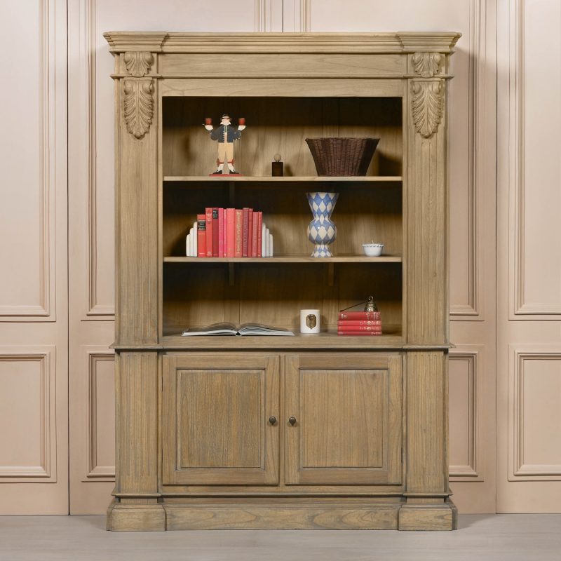 Neoclassical Bookcase with Acanthus Corbel Detail Corbel Detail UK
