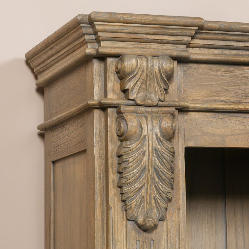 Neoclassical Bookcase with Acanthus Corbel Detail Corbel Detail UK