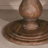 Reclaimed Round Pedestal Table in Heritage Pine Heritage Pine UK