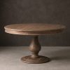 Reclaimed Round Pedestal Table in Heritage Pine Heritage Pine UK