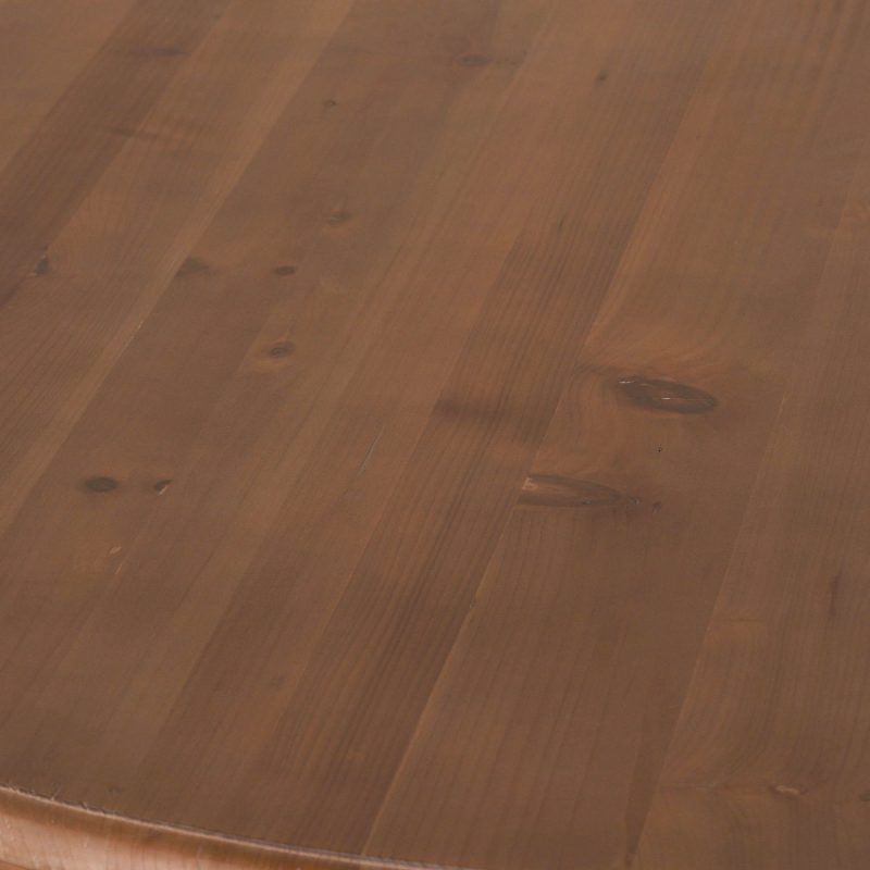 Reclaimed Round Pedestal Table in Heritage Pine Heritage Pine UK