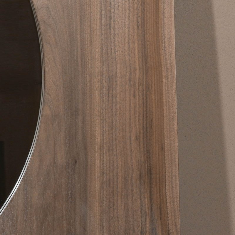 Solstice Walnut Statement 115cm Wall Mirror Wall Mirror UK