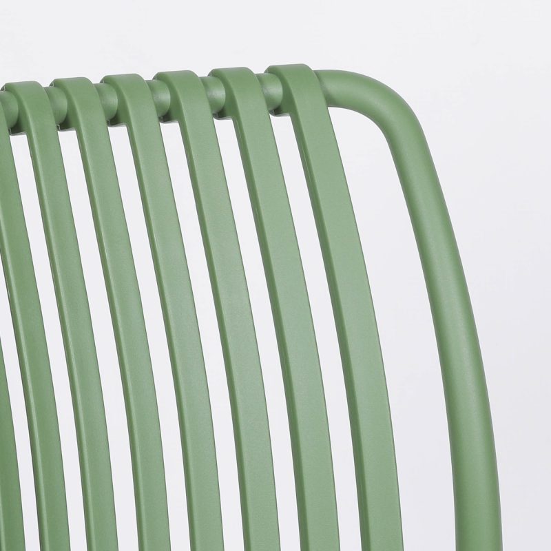 Sculptural Slatted Weather-Resistant Dining Chair in Obsidian Black (Copy) Black (Copy) UK