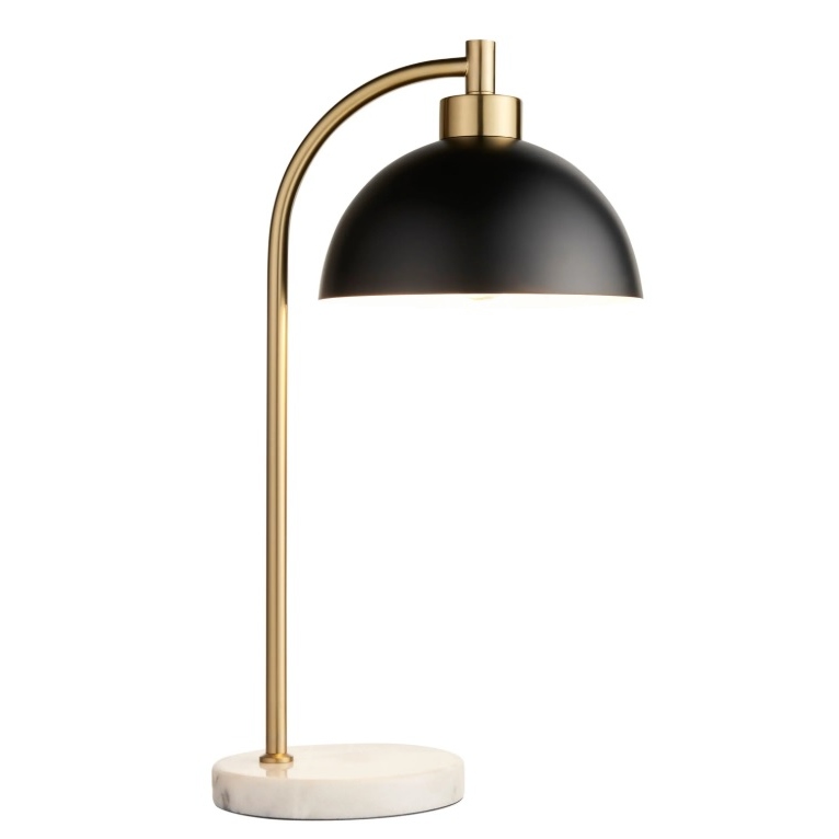 Ned Mid Century Table Lamp With Black Shade Black Shade UK
