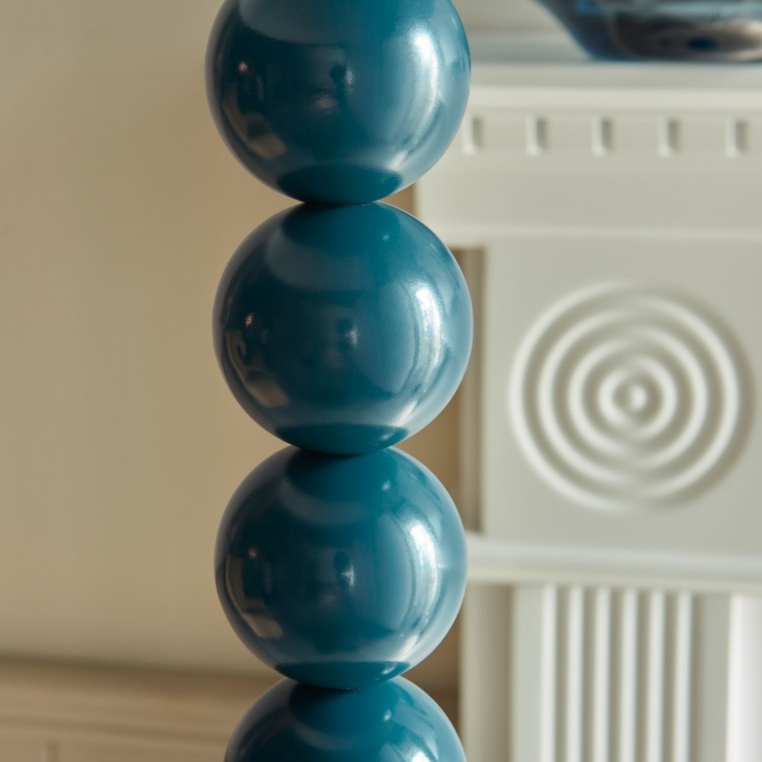 Darcio Blue Bobbin Floor Lamp Base Lamp Base UK
