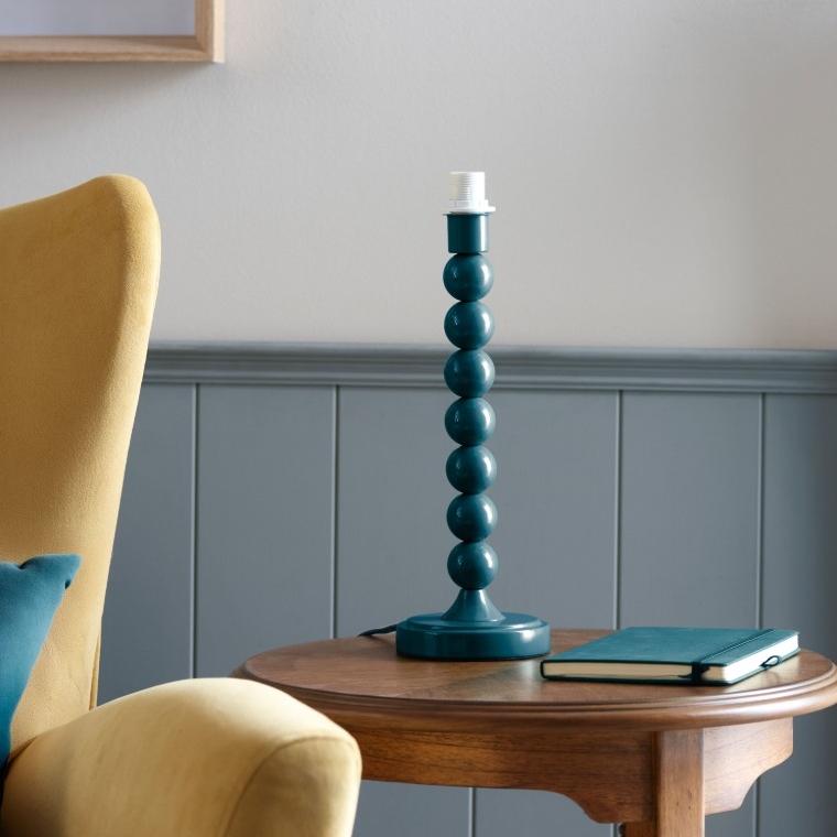 Darcio Blue Bobbin Table Lamp Base Lamp Base UK