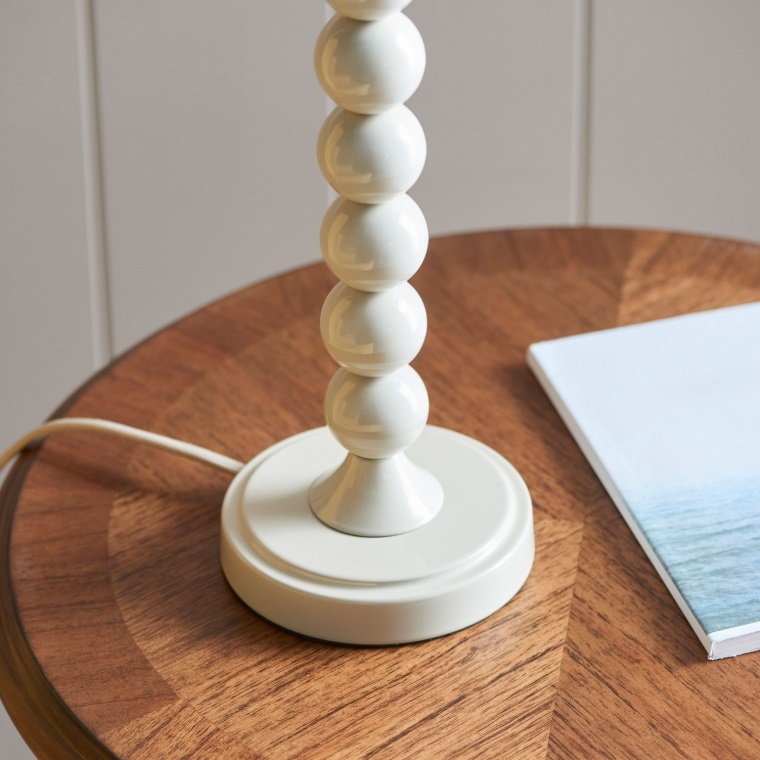 Darcio Ivory Bobbin Table Lamp Base Lamp Base UK