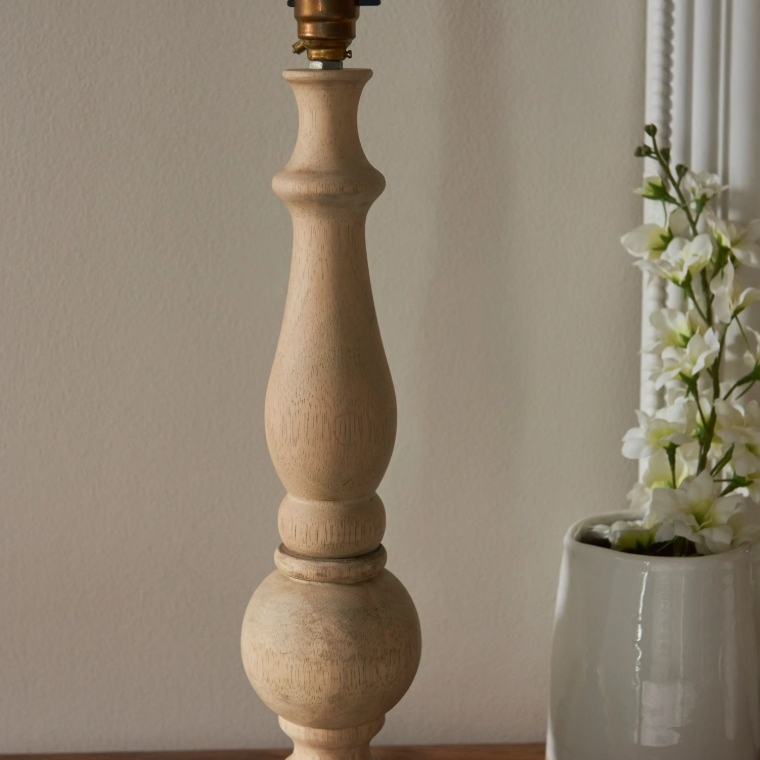 Pascali Natural Wood Finish Table Lamp Base Lamp Base UK