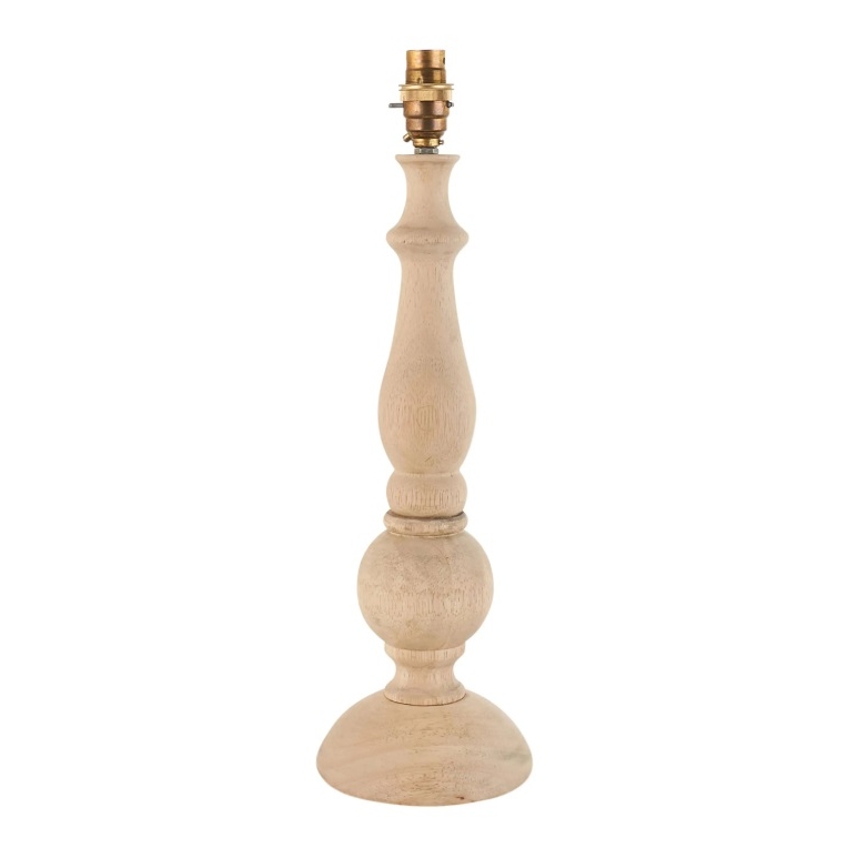 Pascali Natural Wood Finish Table Lamp Base Lamp Base UK