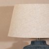 Ostia Aged Ceramic Grey Table Lamp With Shade With Shade UK