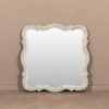 Fontenay Distressed Wood Scalloped 75cm Wall Mirror Wall Mirror UK