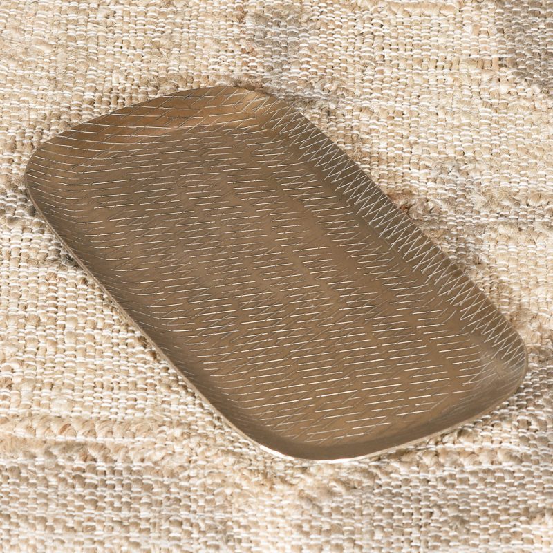 Brass Finish Artisan Metal Tray Metal Tray UK