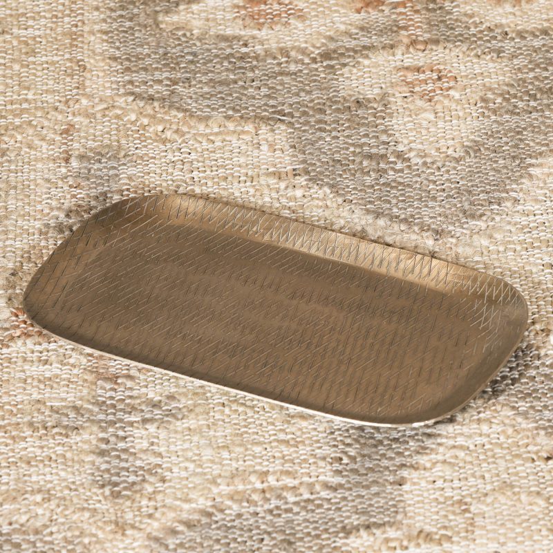 Brass Finish Artisan Metal Tray Metal Tray UK