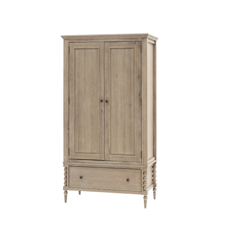 Oak Bobbin 2 Door Wardrobe Door Wardrobe UK
