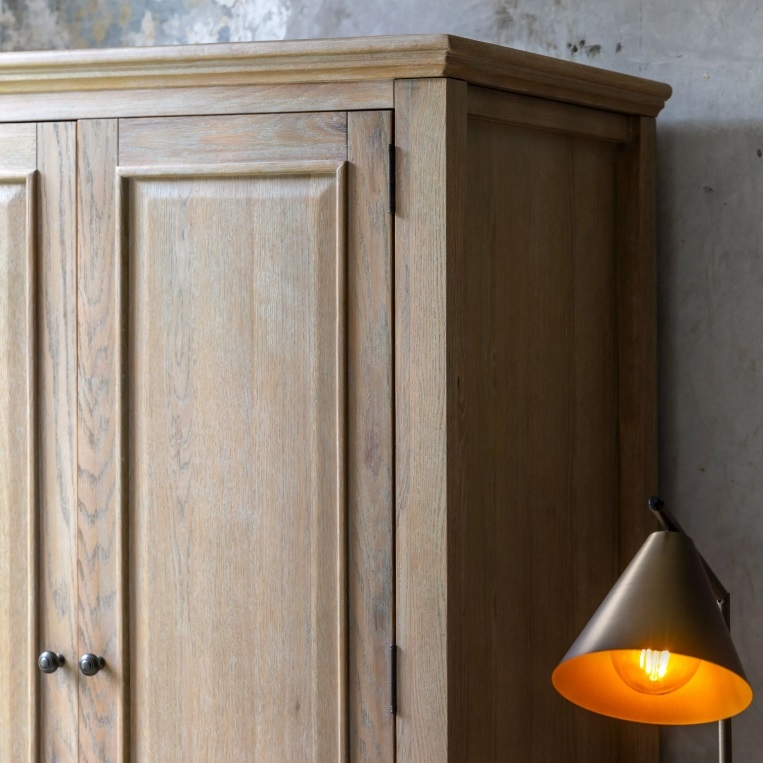 Oak Bobbin 2 Door Wardrobe Door Wardrobe UK