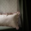 Scallop Pink Edge Feather Cushion Feather Cushion UK