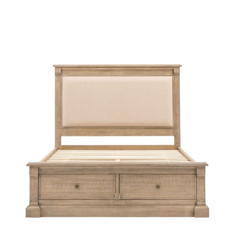 Weathered Wood King Size Bed Size Bed UK
