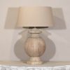Ostia Aged Ceramic Grey Table Lamp With Shade (Copy) Shade (Copy) UK