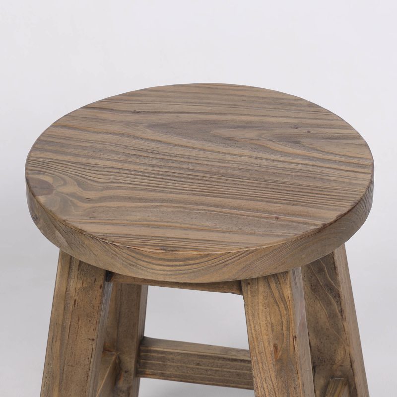 Wooden Farmhouse Milkmaid Stool Pine Plant Stand Plant Stand UK