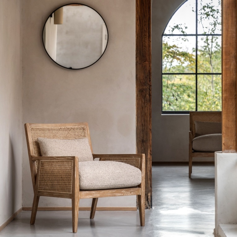 Eulalia Black Frame Rattan Armchair (Copy) Armchair (Copy) UK