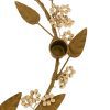 Noel 5 Candle Gold Holly Candelabra Holly Candelabra UK