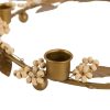 Noel 5 Candle Gold Holly Candelabra Holly Candelabra UK