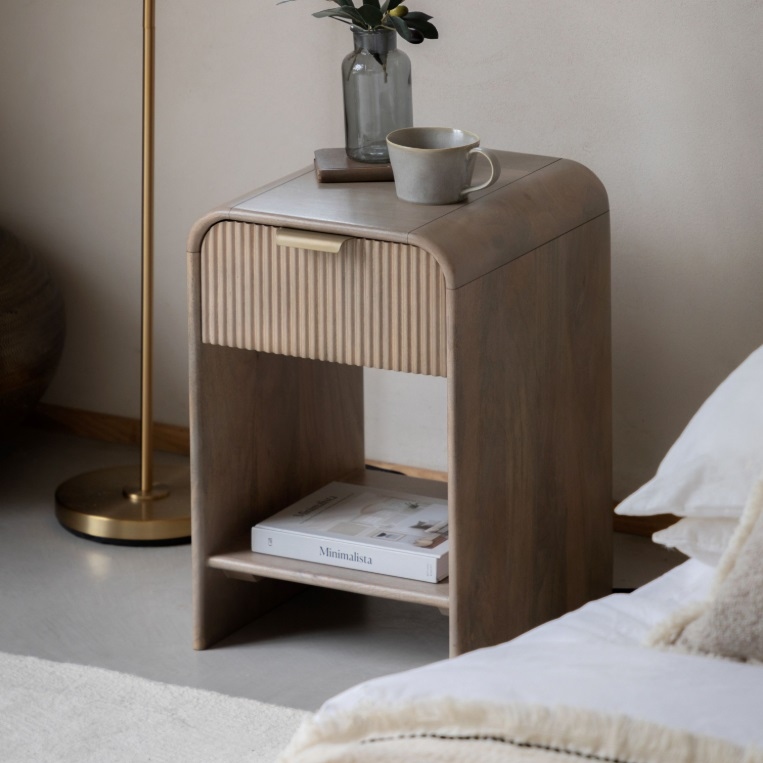 Wooden Caoimhe Mango Small Bedside Small Bedside UK