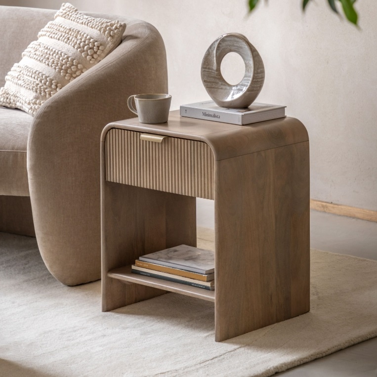 Wooden Caoimhe Mango Large Bedside Large Bedside UK