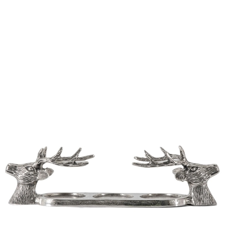 Aluminium Stag Deer Head Tabletop Candle Holder Candle Holder UK