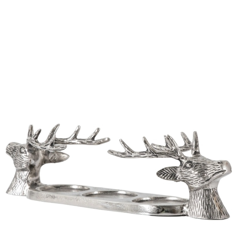 Aluminium Stag Deer Head Tabletop Candle Holder Candle Holder UK