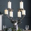 Aluminium Stag Deer Head Decorative Candelabra Decorative Candelabra UK