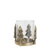 Antique Gold Christmas Candle Holder Candle Holder UK