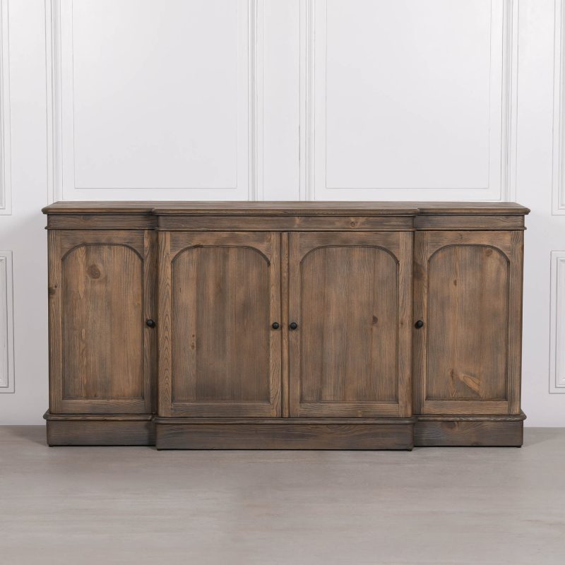 Sylvan Arched Four-Door Breakfront Sideboard in Vintage Pine Vintage Pine UK