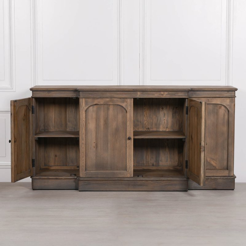 Sylvan Arched Four-Door Breakfront Sideboard in Vintage Pine Vintage Pine UK