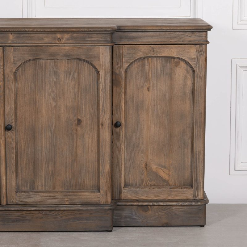 Sylvan Arched Four-Door Breakfront Sideboard in Vintage Pine Vintage Pine UK