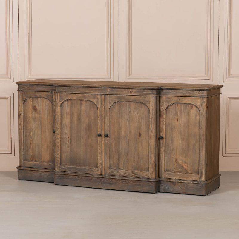 Sylvan Arched Four-Door Breakfront Sideboard in Vintage Pine Vintage Pine UK