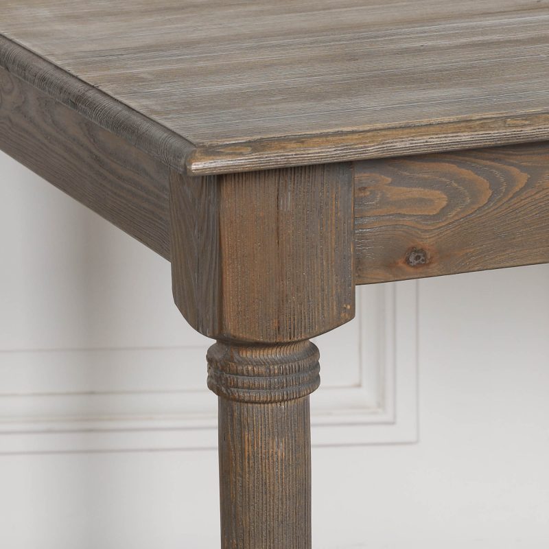 Sylvan 110cm Square Reclaimed Pine Dining Table with Drawer with Drawer UK