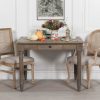 Sylvan 110cm Square Reclaimed Pine Dining Table with Drawer with Drawer UK