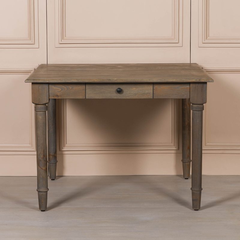 Sylvan 110cm Square Reclaimed Pine Dining Table with Drawer with Drawer UK