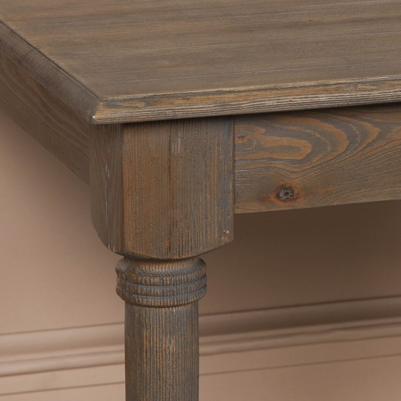 Sylvan 110cm Square Reclaimed Pine Dining Table with Drawer with Drawer UK