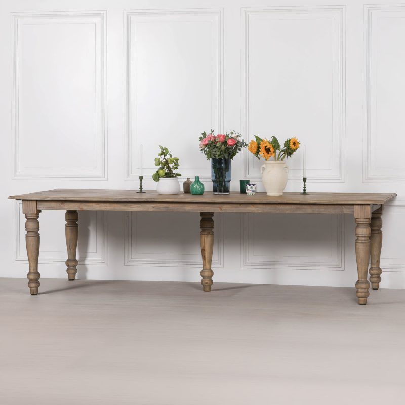 Sylvan Rustic Pine 3m Extra Large Farmhouse Dining Table Dining Table UK